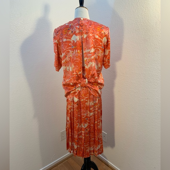 🌹New Listing🌹EUC Vintage 80s Il Baco Da Seta Silk Blouse & Skirt - Rome, Italy - Picture 5 of 7